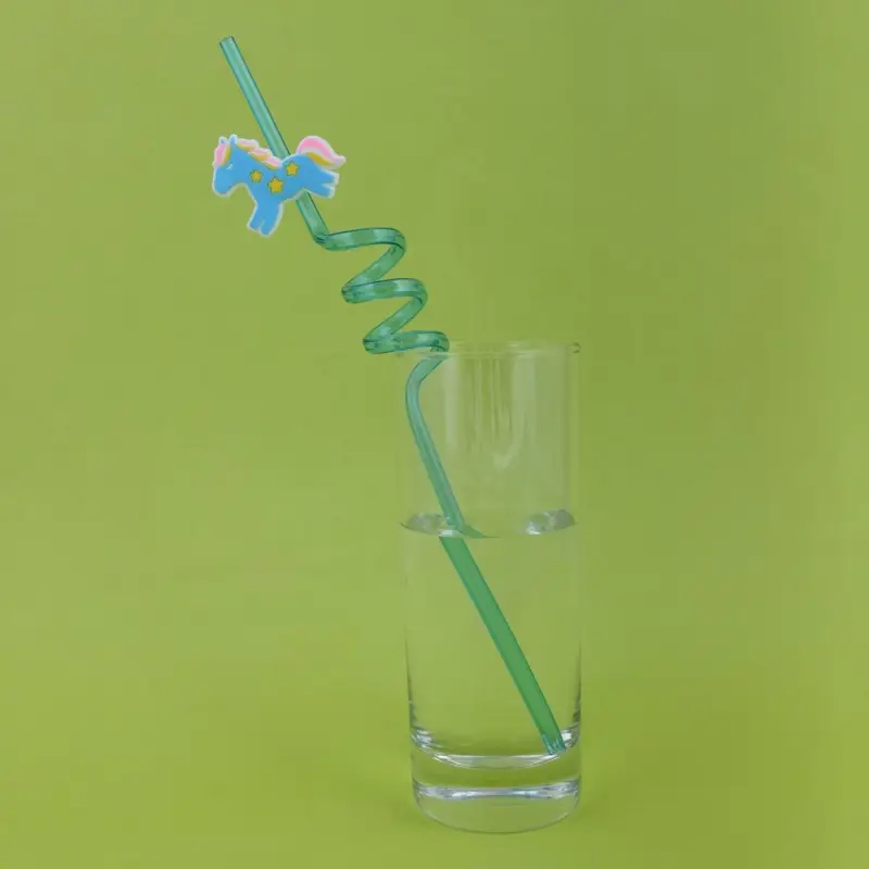 Трубочки для коктейля Лошадки 4 шт