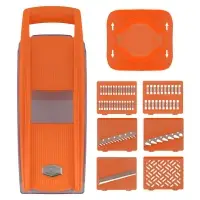 Терка с 6 насадками держателем и контейнером