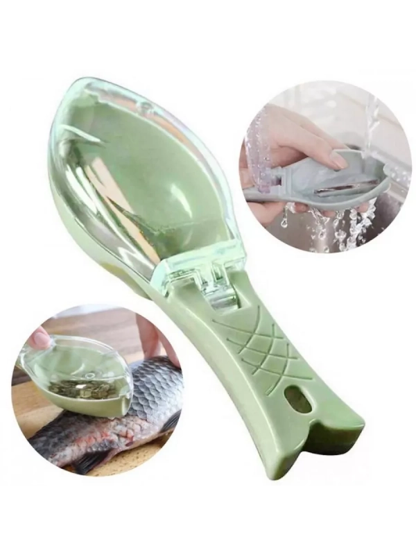 Рыбочистка с контейнером (цвет в ассортименте)