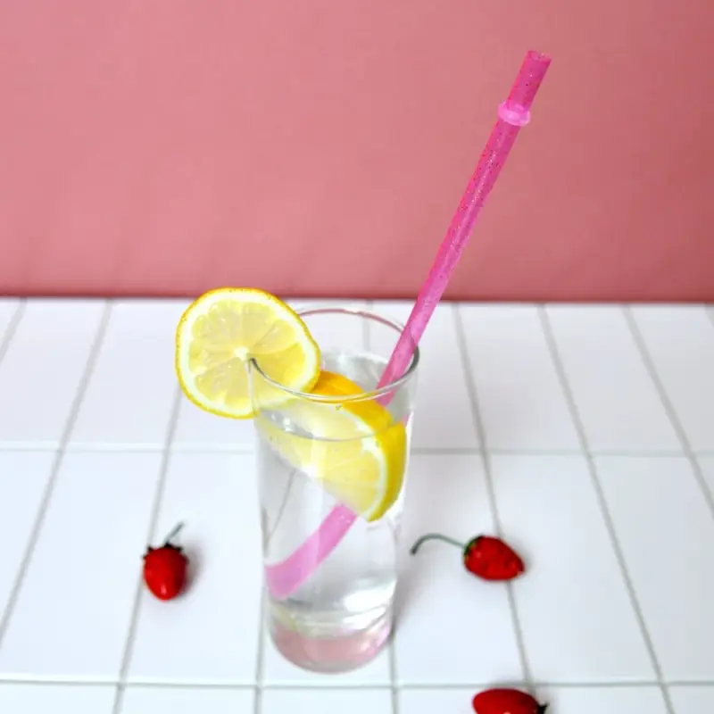 Трубочки для коктейля Блестки 6 шт