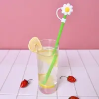 Трубочки для коктейля С колпачком 4 шт