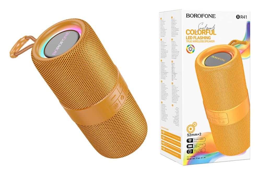 Портативная колонка BOROFONE BR41 оранжевая