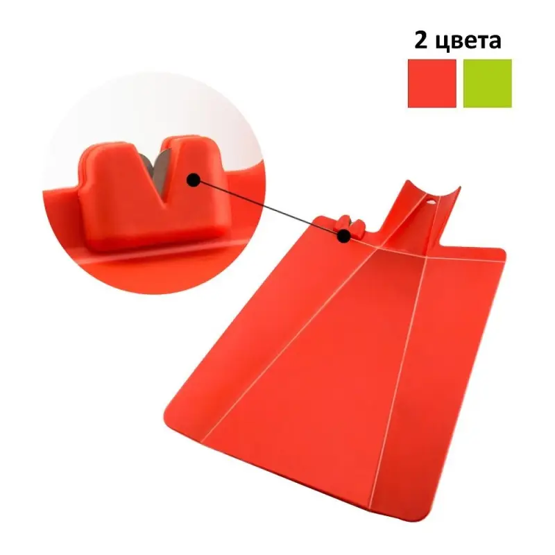 Доска разделочная с ножеточкой 20х27см (ассортимент)