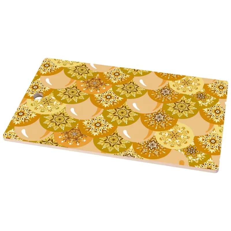 Разделочная доска Шарики Снежинки 29х17см (ассортимент)