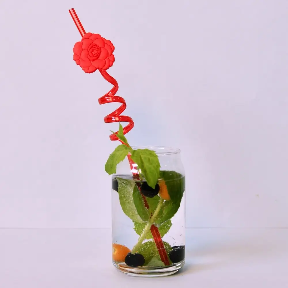 Трубочки для коктейля Гавайская вечеринка 4 шт