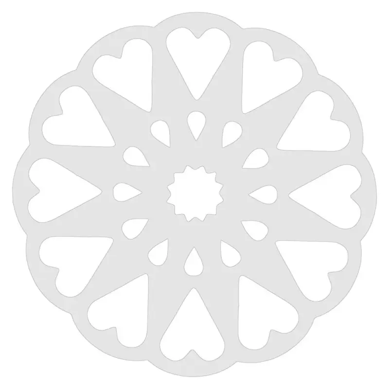 Трафареты для торта набор 6 шт диаметр 17,5 см