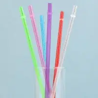 Трубочки для коктейля Блестки 6 шт