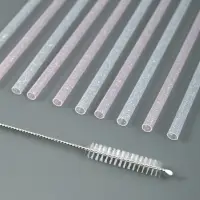 Трубочки для коктейля Блестки 10 шт с ершиком