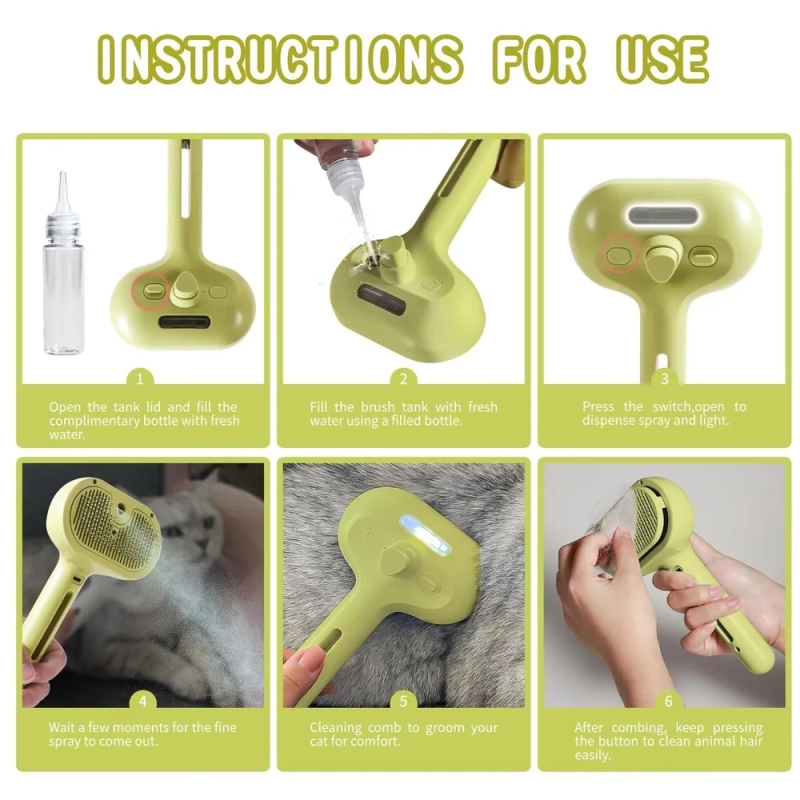 Расческа-спрей для кошек (цвет в ассортименте)