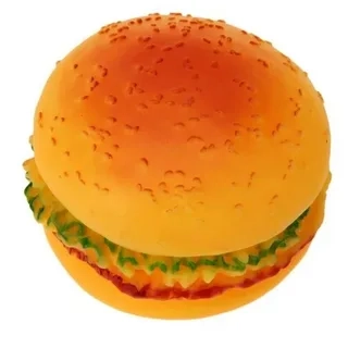 Игрушка-пищалка для собак Гамбургер