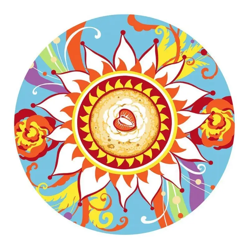 Доска разделочная подставка под горячее Широкая Масленица 20см (ассортимент)