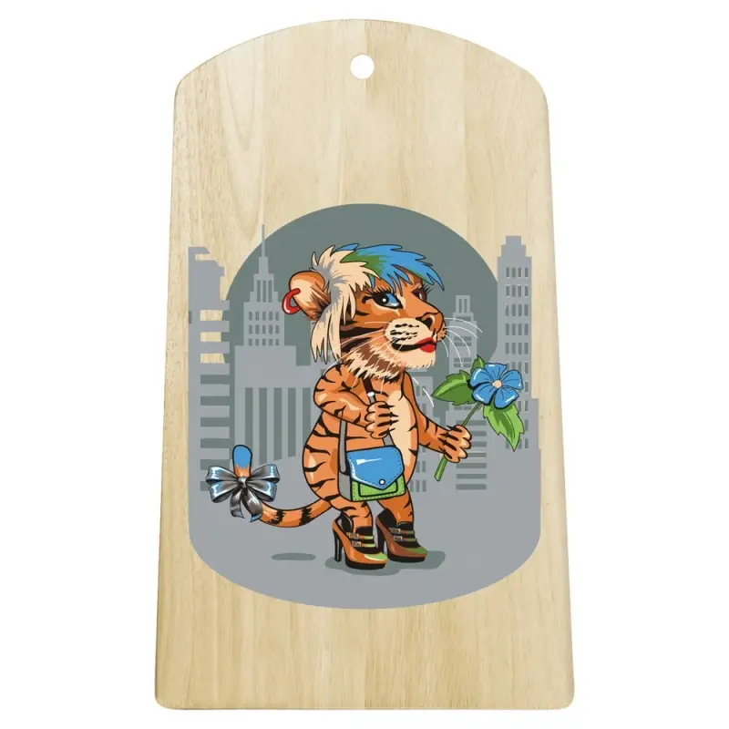 Доска разделочная Тигр Кайфолов 17х29 см (ассортимент)