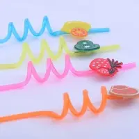 Трубочки для коктейля Фрукты 4 шт