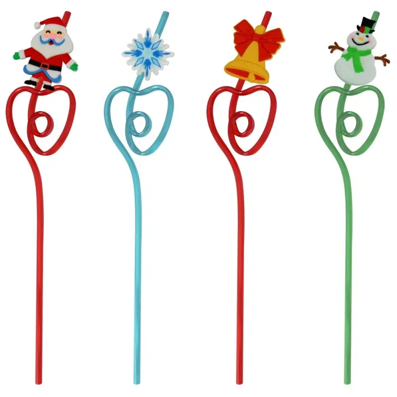 Трубочки для коктейля Волшебство набор 4 шт