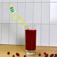 Трубочки для коктейля Зимний лес 4 шт