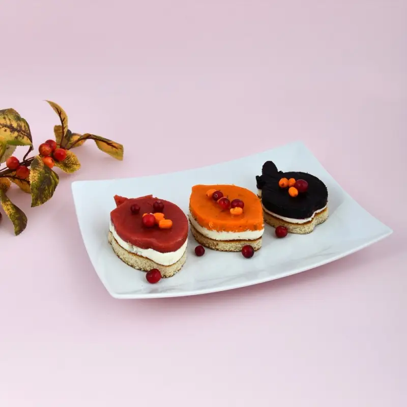 Форма для выпечки "Фрукты", набор 3 шт