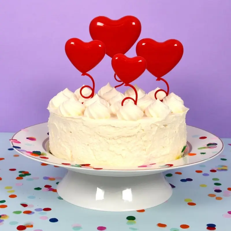 Топпер Сердечки 4шт