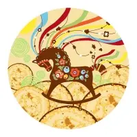 Доска разделочная подставка под горячее Широкая Масленица 20см (ассортимент)