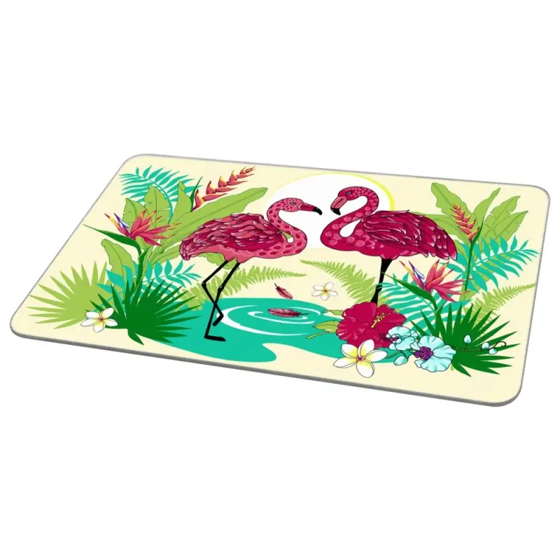 Доска разделочная Подставка под горячее Фламинго 18х28см (ассортимент)