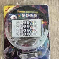 Новогодняя гирлянда роса 10 метров разноцветная