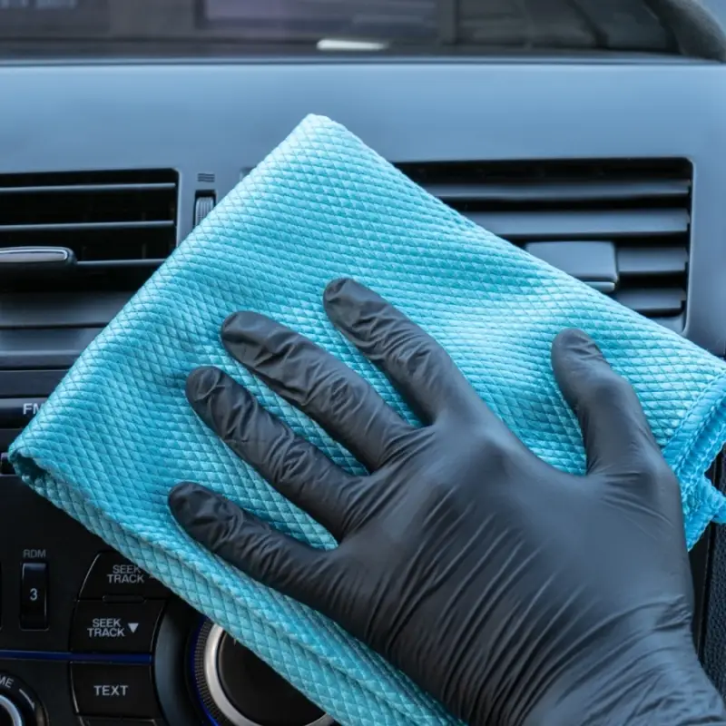 Салфетка микрофибра сверхплотная для чистки стекол AVS MF-6107 (35х40см)(1шт)