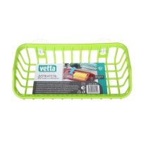 VETTA Держатель для губок, на присосках, пластик, 5x11x21см, 3 цвета