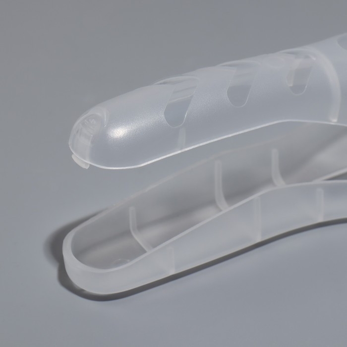 Органайзер для бритвы, с крышкой, 16,6 &times; 5,2 &times; 3 см, цвет прозрачный