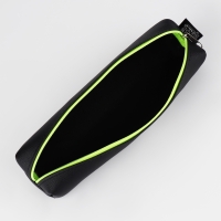 Пенал школьный из искусственной кожи &laquo;1 сентября: Черный&raquo; , 19 х 8 х 3 см