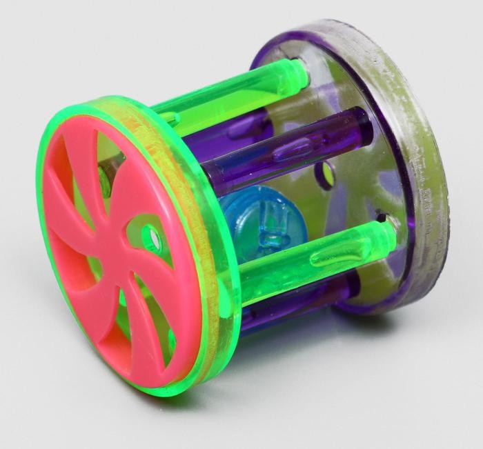 Игрушка для кошек с бубенчиком "Арена", 4 см, микс цветов