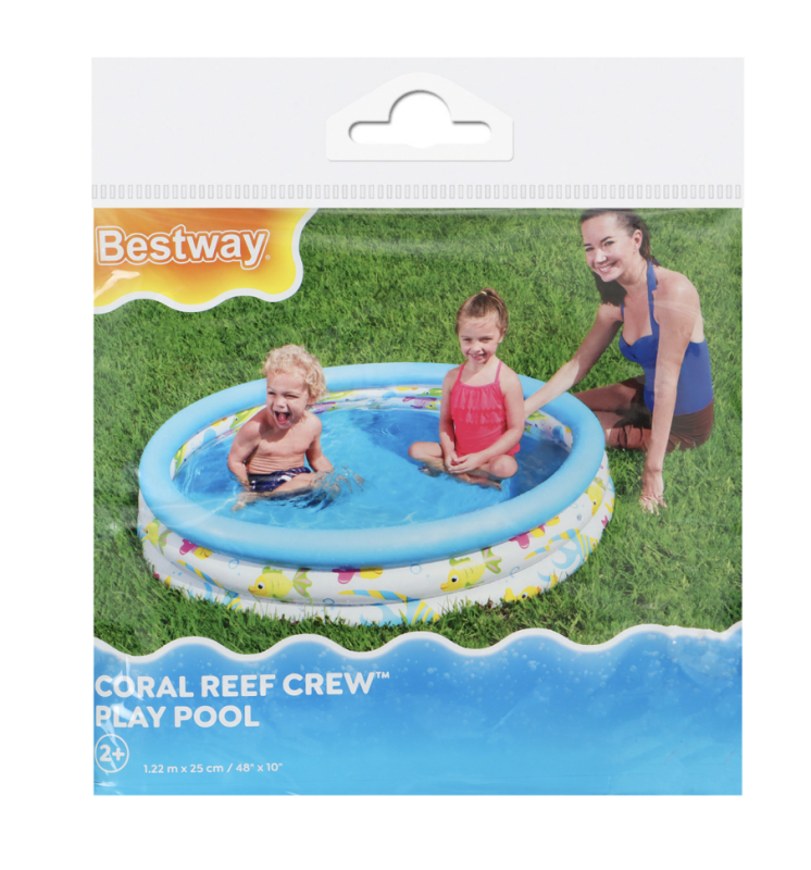 Бассейн надувной &laquo;Океан&raquo;, 122 х 25 см, от 2 летДетский бассейн"Bestway" с рыбками