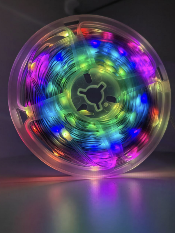 Гирлянда новогодняя на стену умная c пультом, 10 метров