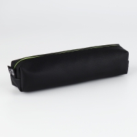 Пенал школьный из искусственной кожи &laquo;1 сентября: Черный&raquo; , 19 х 8 х 3 см