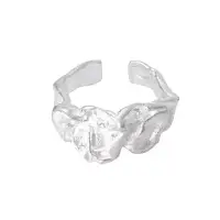 Кольца набор серебристые 2 штуки