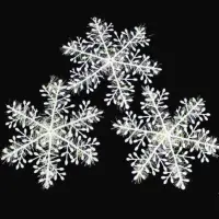 Новогодние снежинки для декора 6 см 9 штук