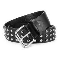 Ремень из экокожи с шипами 115 см
