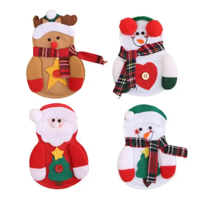 Конверты для украшения стола на Новый год 4 штуки