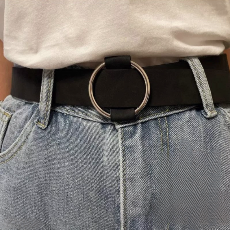 Ремень на талию с круглой пряжкой 97 см