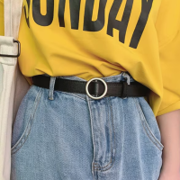 Ремень с круглой пряжкой 105 см