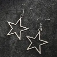 Серьги Звезды золотистые
