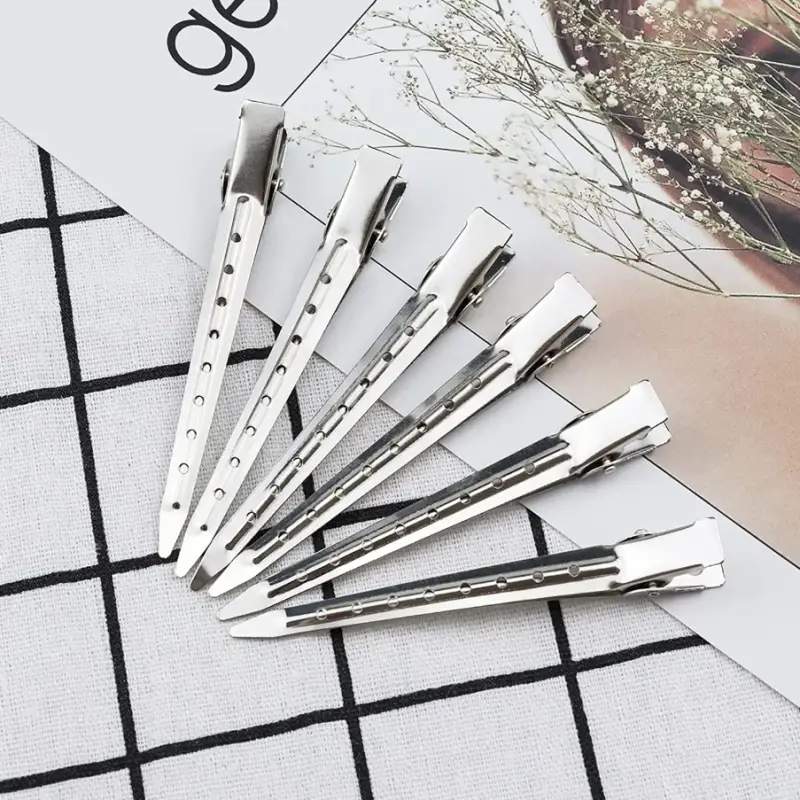 Зажимы для волос металл набор 12 штук