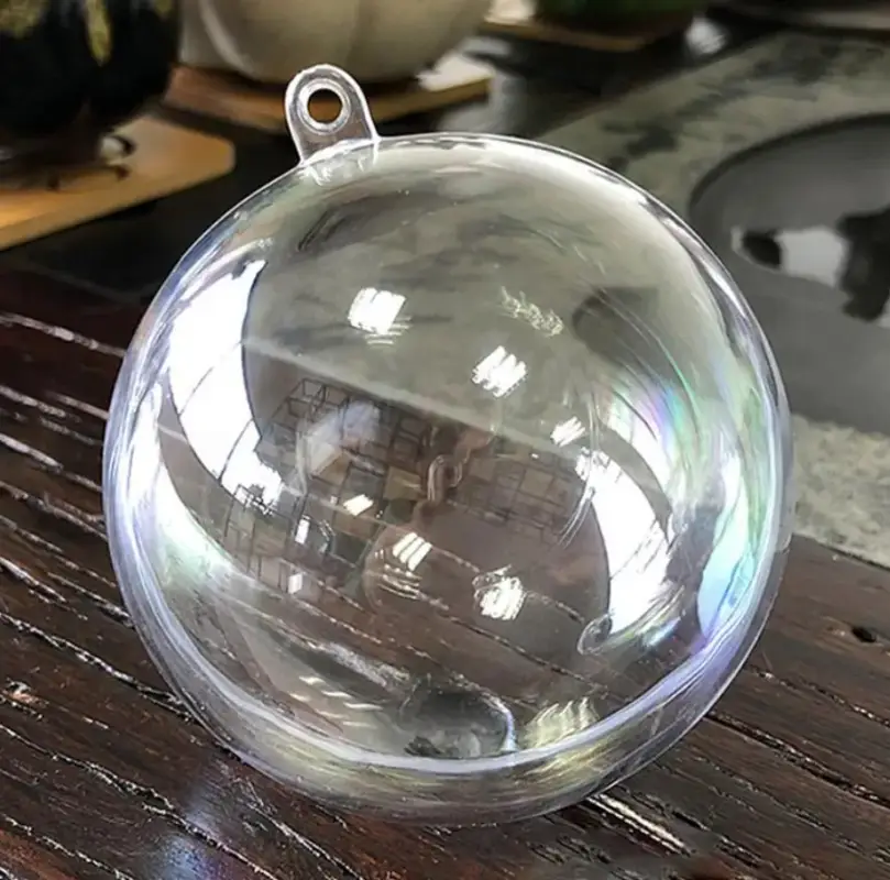 Пластиковые шарики заготовки для ёлочных игрушек 7 см 5 штук