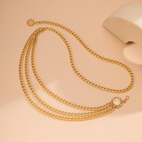 Цепочка золотая на тело, пояс 90 см