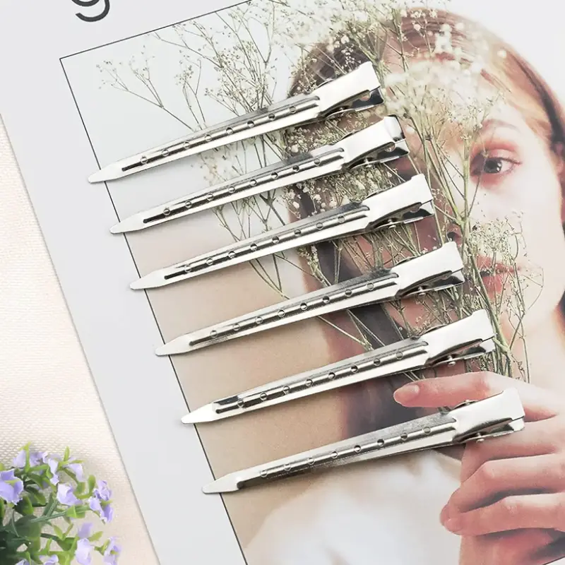 Зажимы для волос металл набор 12 штук