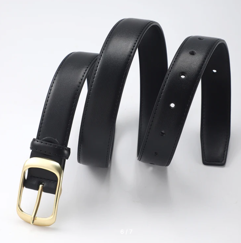 Ремень женский с золотой пряжкой 95 см