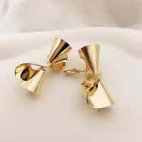 Серьги Спираль золотистые