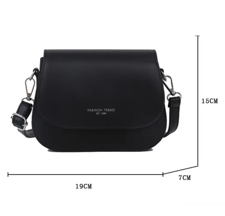 Сумка кросс-боди мини экокожа черная