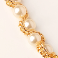 Пояс цепочка с жемчугом для платья 60-115 см