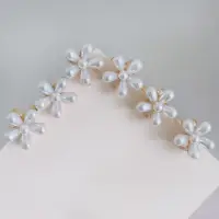 Крабики для волос маленькие с жемчугом 10 шт.