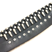 Ремень черный патронташ 105 см