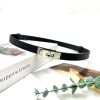 Ремень с поворотным замком тонкий 100 см